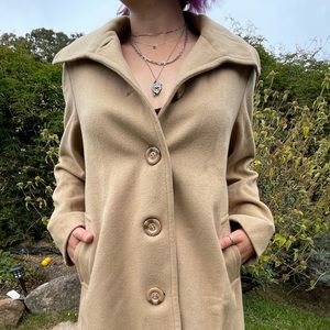 ❌SOLD❌ Vintage Collection by Gallery Tan Button Up Coat